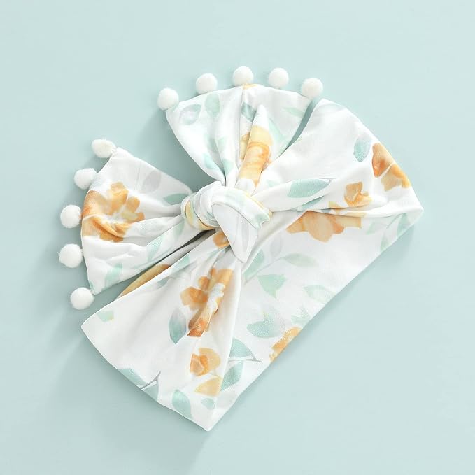 Newborn Baby Girl Floral Sleep Gown Headband Sleepwear Outfit - Image 6