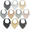 DiaperSquad's Baby Bibs for Drooling and Teething, Bibs for Boys, Baby Girl - Solid Cotton Baby Drool Bibs