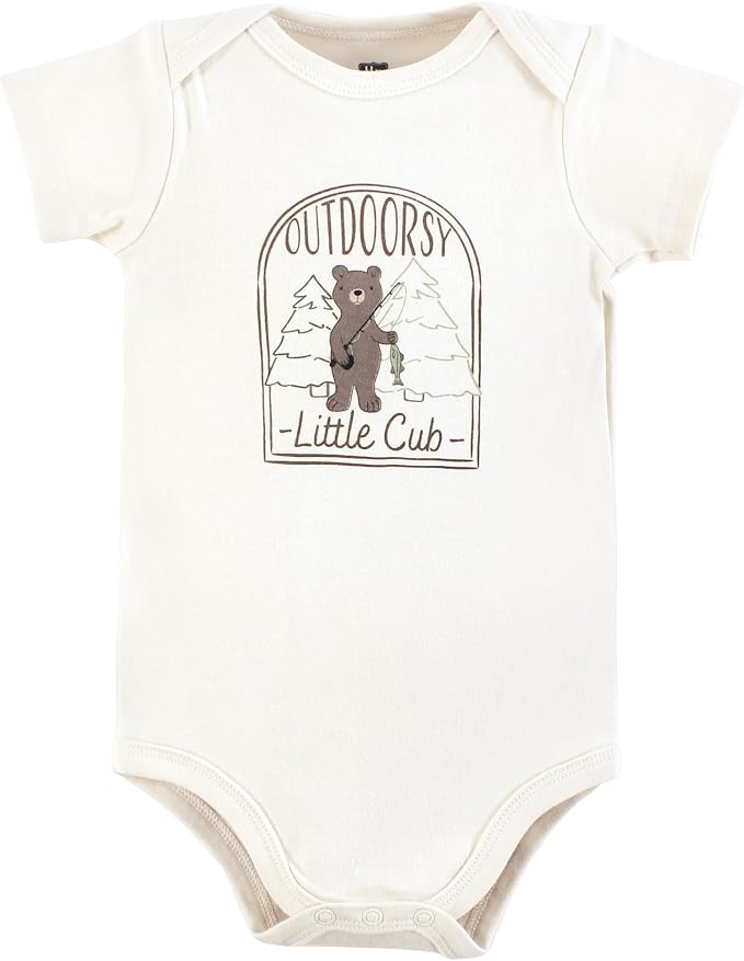Hudson Baby Unisex Baby Cotton Bodysuits 5-pack - Image 3
