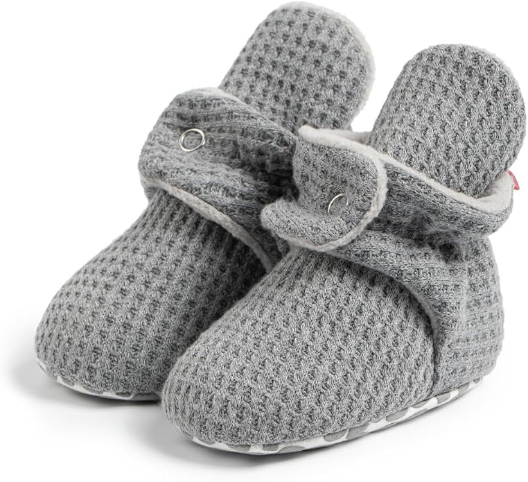 Sawimlgy Newborn Infant Baby Girl Boy Cotton Booties Stay On Sock Slippers Soft by Sawimlgy