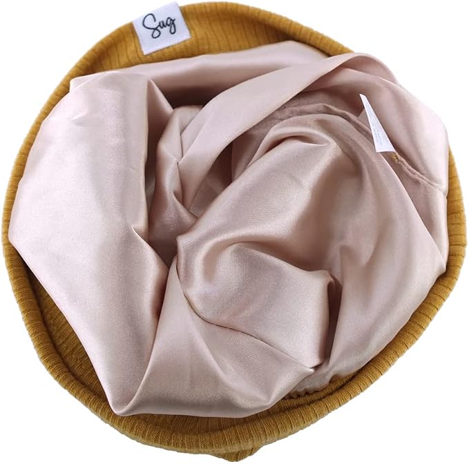 Jersey Beanie Hat for Newborn Baby Boys Girls Silky Satin Lined Hats Bonnet - Image 3