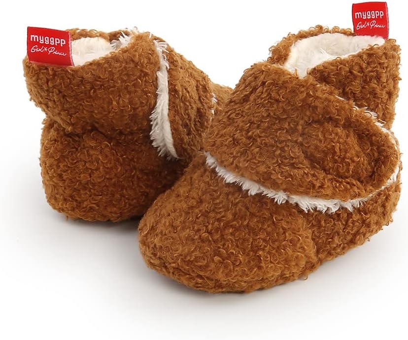 Baby Booties Cozy Fleece Slippers Soft Baby Shoes - Image 5