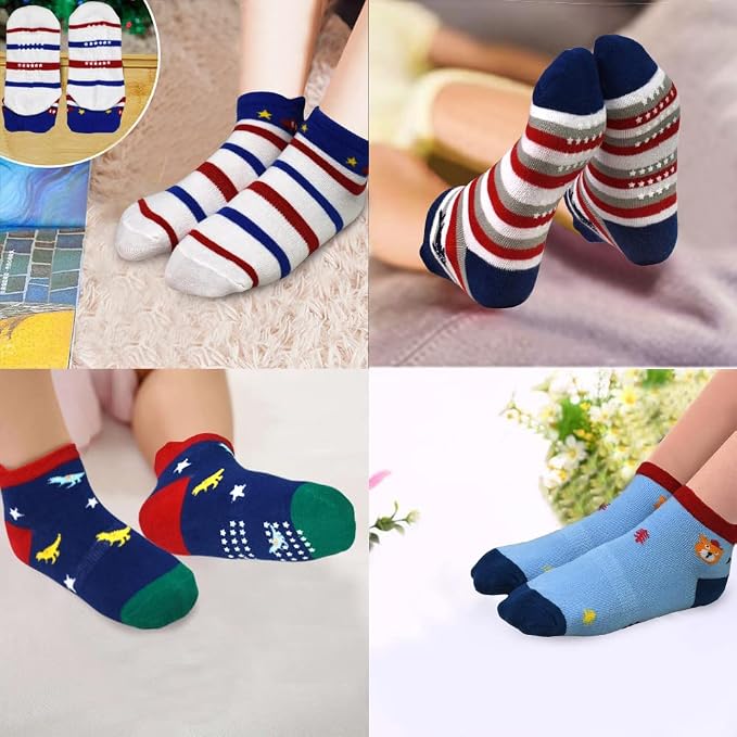Tphon Non Slip Kids Toddler Socks - Image 5