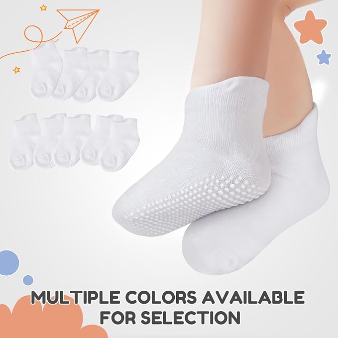 BACSAC Baby Boys Girls Socks Non Slip Breathable Comfort Toddler Infant Ankle - Image 6