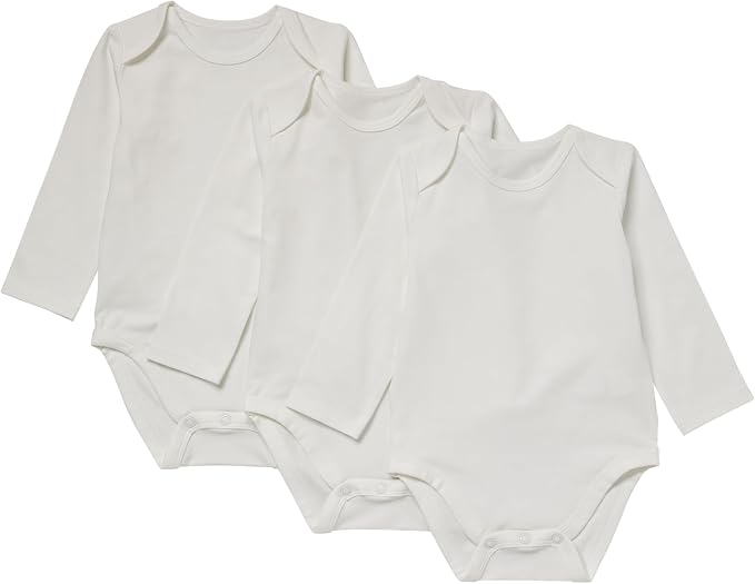 Hanes Baby Pure Comfort Long Sleeve Bodysuits, Infant Bodysuits, Boys & Girls by Hanes