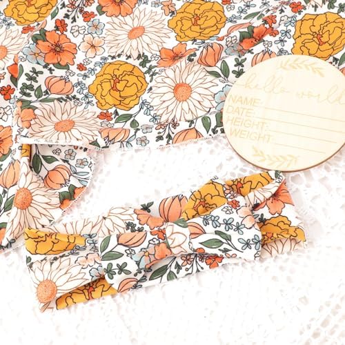 DRESHOW BQUBO Baby Girl Newborn Floral Receiving Blankets - Image 6