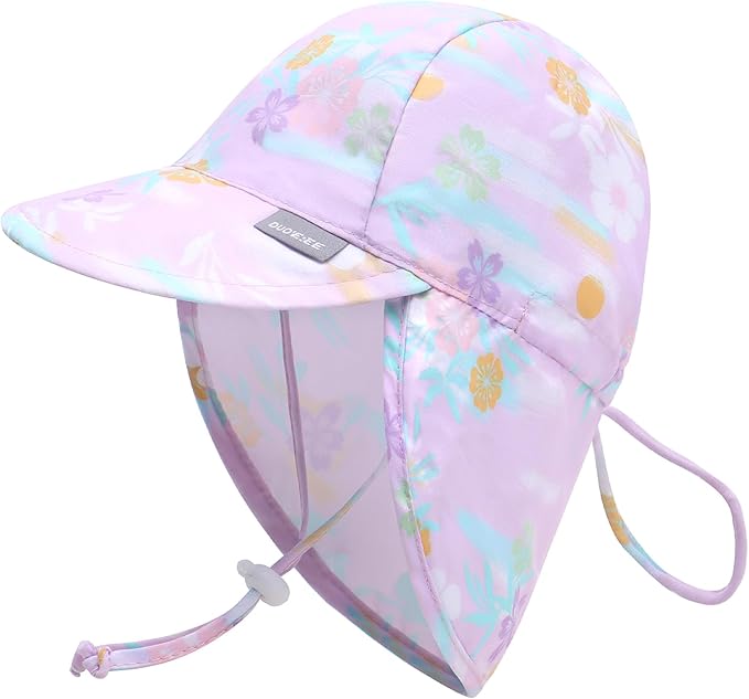 Duoyeree UPF 50+ Baby Sun Hat, Ear & Neck Protection by Duoyeree