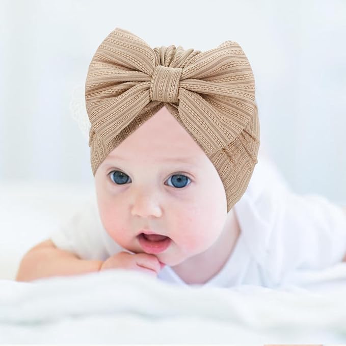 Cinaci 4 Pieces Baby Girls Turban Hats - Image 6