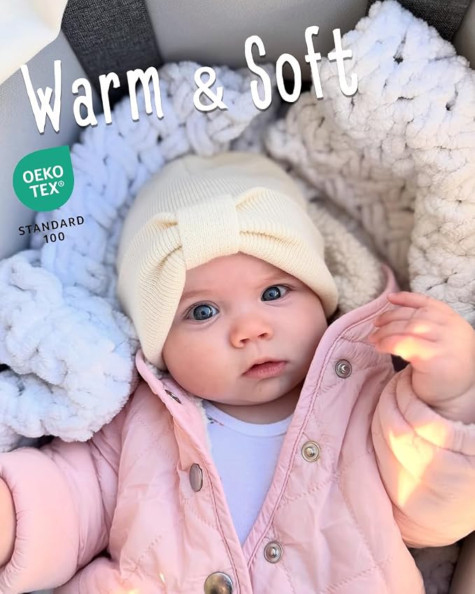 FURTALK Baby Beanie Winter Hat Knitted Warm Hat - Image 3