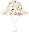 Baby Girl Sun Hat with UPF 50+ Outdoor Adjustable Beach Hat with Wide Brim by DANMY