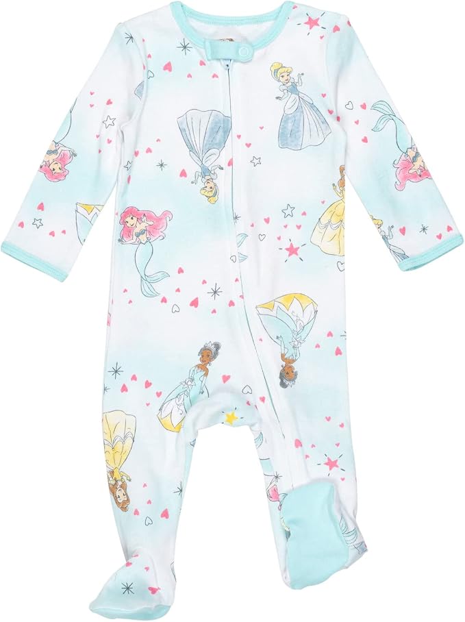 Disney Baby Girls' 2-Pack Footed Sleep N' Play Newborn to Infant - Image 2