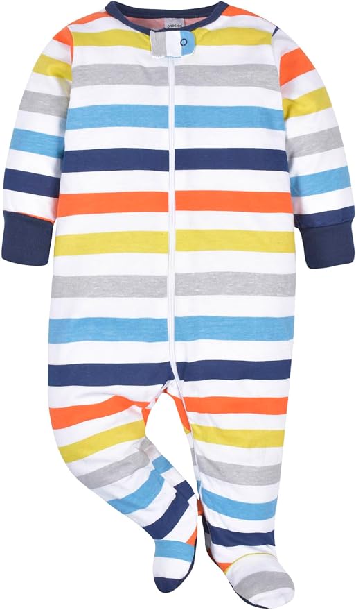 Onesies Brand Baby Boys' 4-pack Sleep 'N Play Footies - Image 2