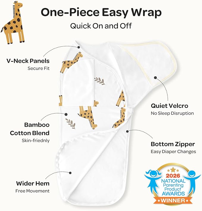 Momcozy Swaddles for Newborns, Quiet Fastener Swaddle for Infant 0-3 Months | - Image 2