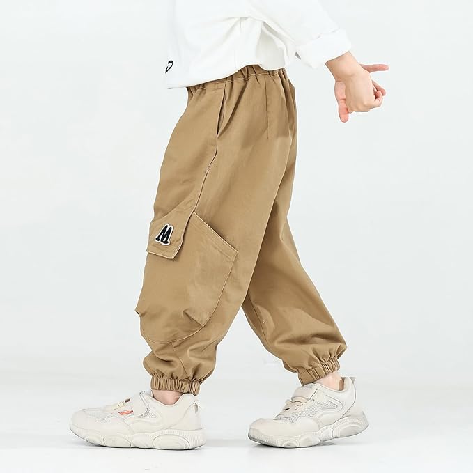 MINI PANDA Toddler Pants Boys& Girls, Relaxed Stretch Twill Toddler Casual Pants