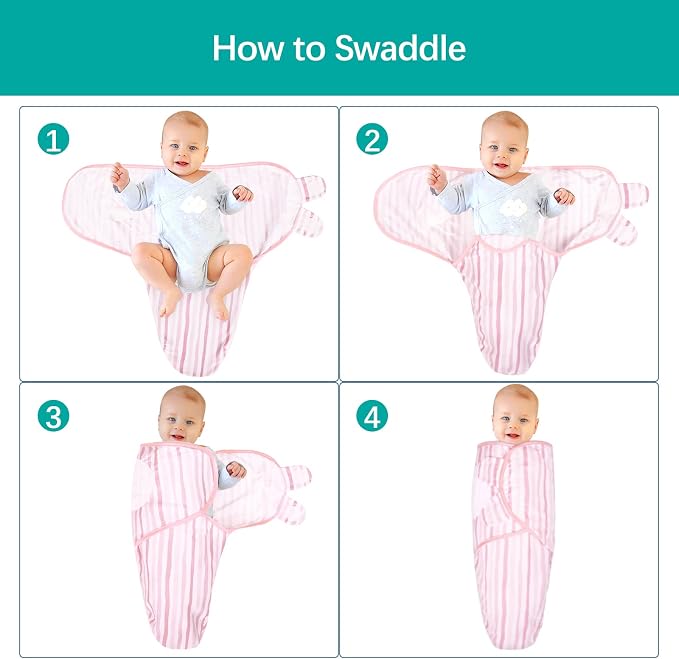 Biloban Baby Swaddles 0-3 Months - Image 5