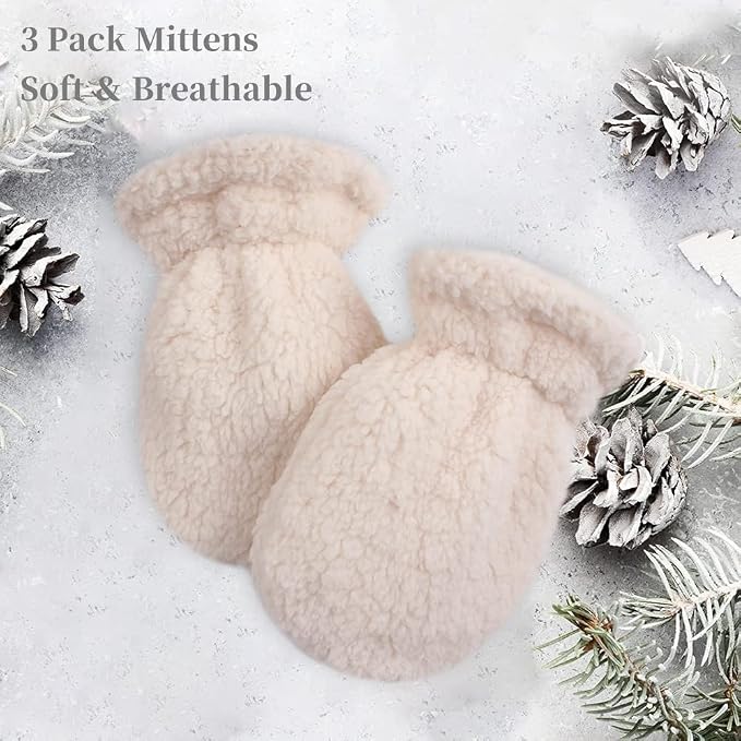 Zsedrut Baby Boys Winter Glove Warm Toddler Infant Girls Mittens Fleece Lined - Image 5