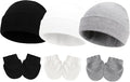 UTTPLL Newborn Hats Mittens Set Toddler Girls Boys Cotton Nursery Hospital by UTTPLL