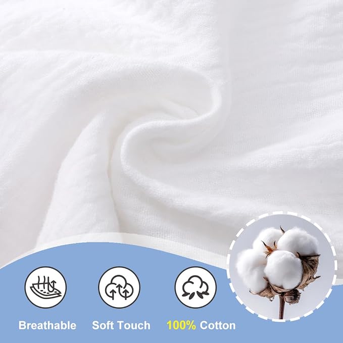 Baby Girl Bubble Romper Muslin Cotton Newborn Summer Clothes, 0-18M | Baby - Image 3