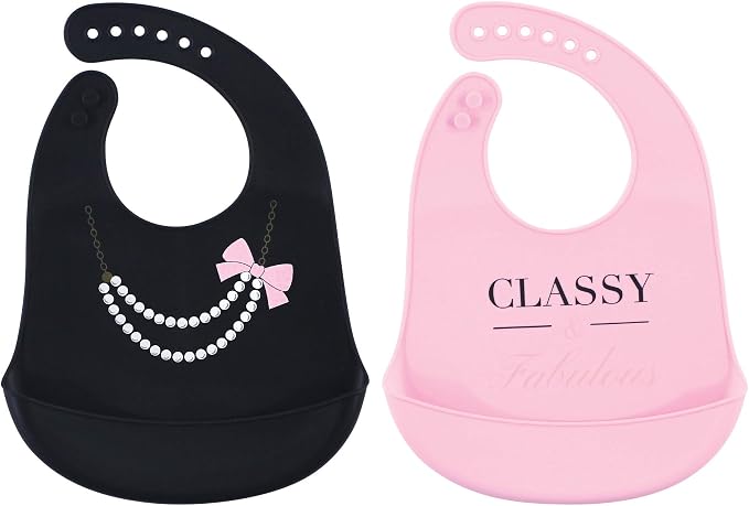 Little Treasure Unisex BabySilicone Bibs - Image 2