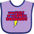 inktastic These Fools Put My Cape on Backwards ® Baby Bib