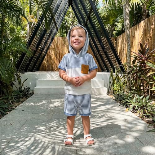 Toddler Baby Boy Hooded Dinosaur Summer Outfit Funny T-Shirt Shorts Set - Image 4