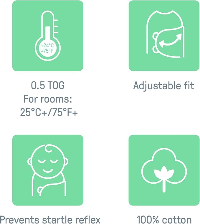 SwaddleMe by Ingenuity Original Swaddle, 100% Cotton, Improves Sleep & Calms - Image 3