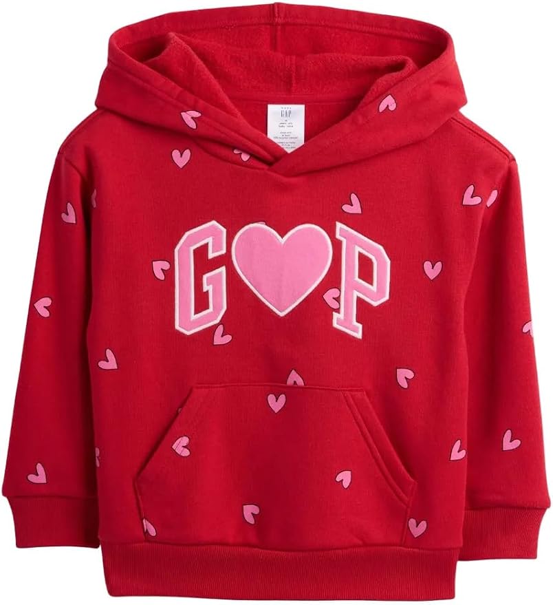 GAP Baby-Girls Playtime Favorites Logo Pullover Hoodie Hooded Sweatshirt by GAP