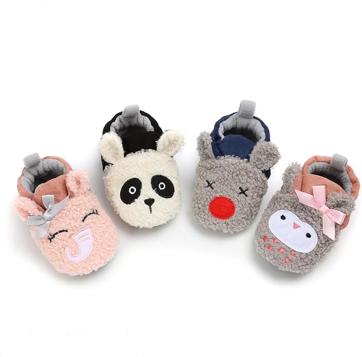 Baby Boys Girls Cotton Booties Non Skid Soft Sock Boots Infant Slippers Newborn - Image 3