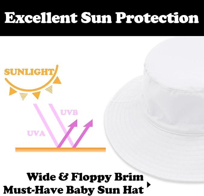 Sarfel Baby Sun Hat Summer Baby Boy Hats UPF 50+ Sun Protection Toddler Hat - Image 5