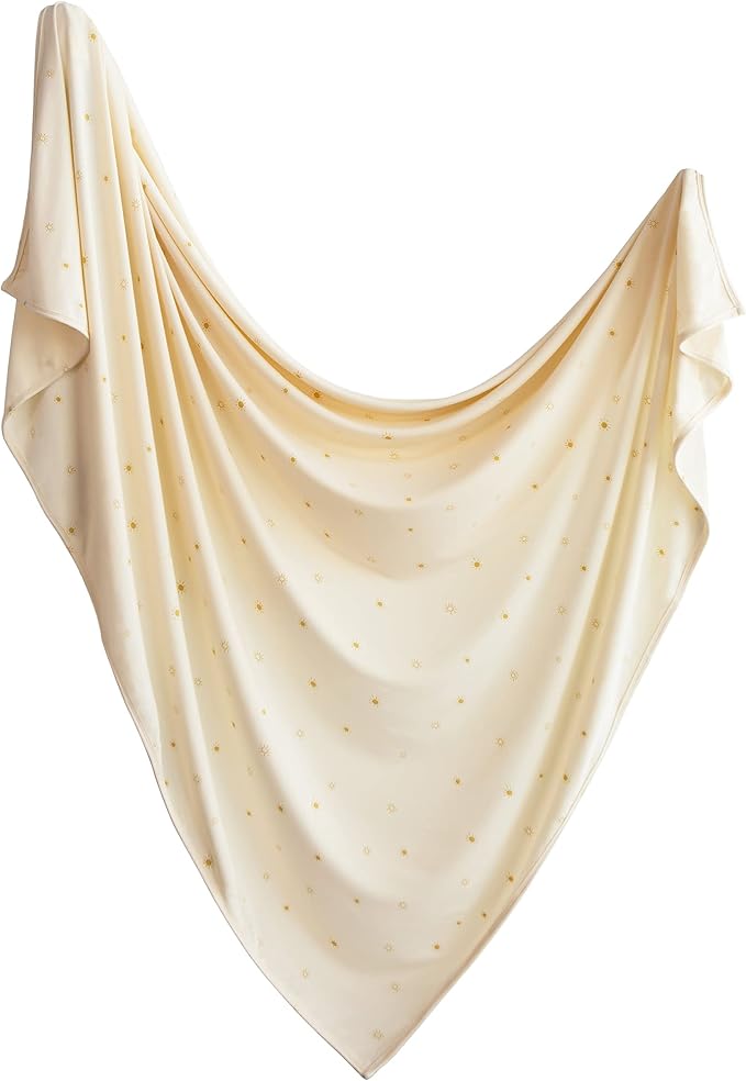 mushie Stretchy Baby Swaddle Blanket | Extra Soft & Snug Fit | 47"x47" by mushie