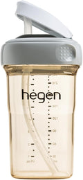 hegen PCTO™ 240ml/8oz Straw Cup PPSU Grey (Slow Flow) - 6 months and above