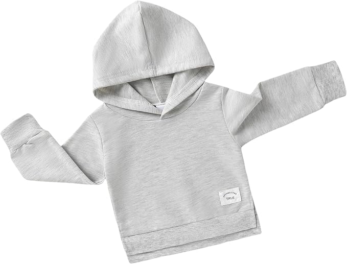 Happy Town Toddler Baby Boy Girl Sweatshirt Hoodie Pullover Fall Outfits Solid by HappyTown