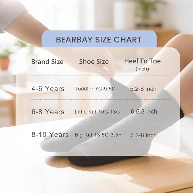Baby Toddler Essentials Non-Slip Crew Socks - Image 7