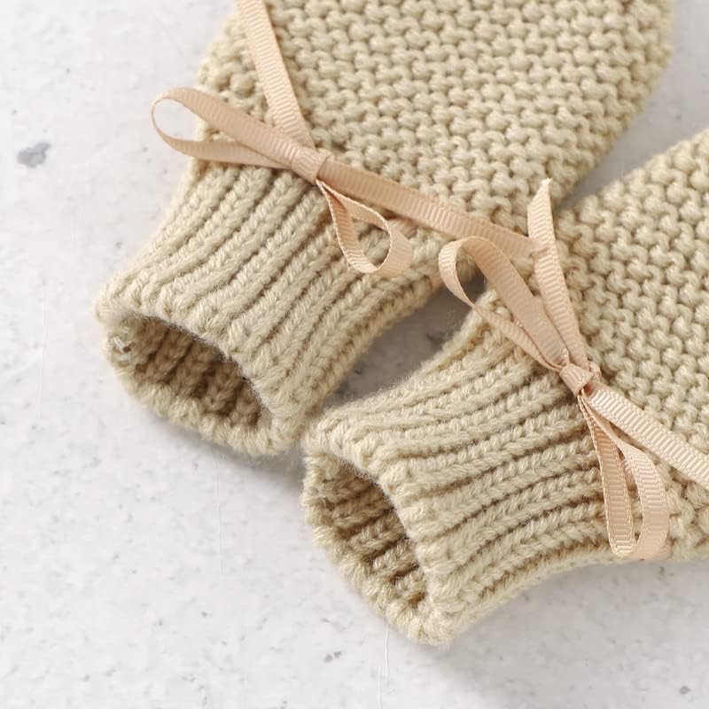 LAWKUL Baby Booties Knit Newborn Shoes Cozy First Walkers Infant Toddler Boots - Image 3