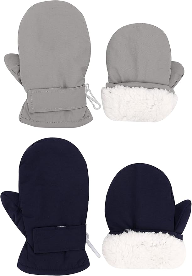 Toddler Gloves Kids Mittens Winter Warm Lined Fleece Gloves Waterproof Snow by Slivery+Color