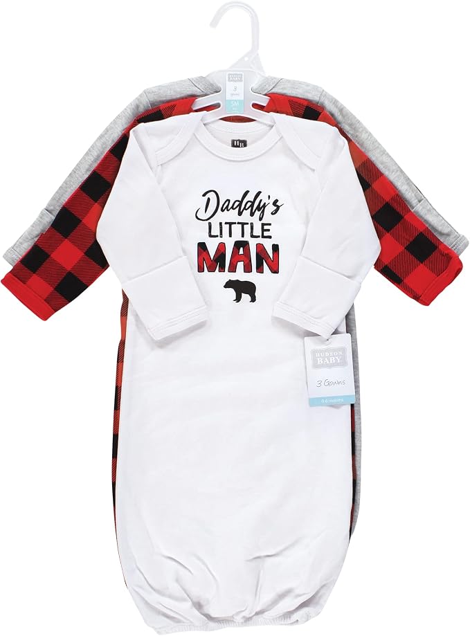Hudson Baby unisex-baby Cotton Gowns - Image 2