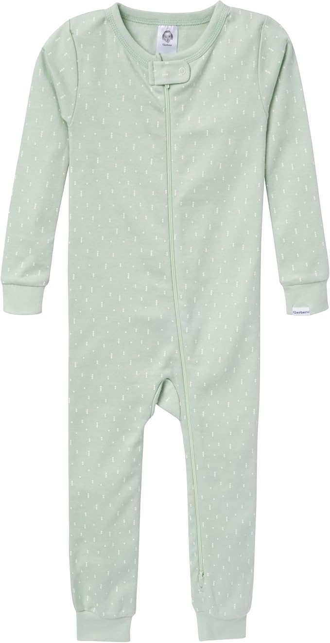 Gerber Baby Boys 3-Pack Snug Fit Footless One Piece Cotton Pajamas - Image 3