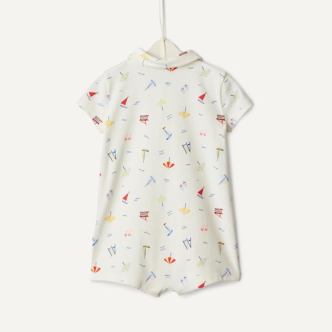 Amazon Essentials x Sofia Grainge Baby Boys' Short Sleeve Cotton Romper - Image 6