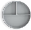mushie Silicone Suction Plate | BPA-Free Non-Slip Design (Stone)