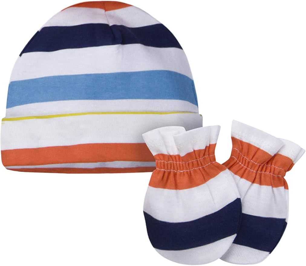 Onesies Brand Baby 12 Piece Cap and Mitten Set | Six cotton caps and six mitten - Image 3