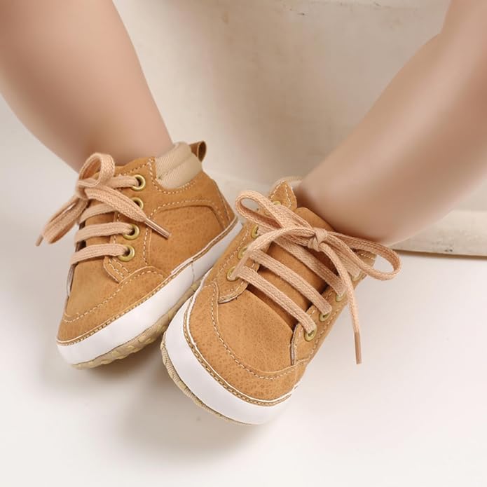 Baby Boys Girls Booties Fleece Anti-Slip Soft Sole Boots Toddler First Walker - Image 4