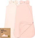 2-Pack Organic Baby Sleep Sacks, 100% Cotton 0.5TOG by KeaBabies