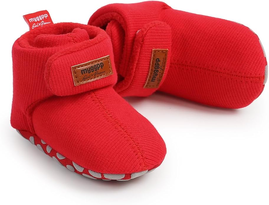 Ohwawadi Infant Baby Slippers Girls Boys Booties Warm Baby Socks Shoes Newborn - Image 5
