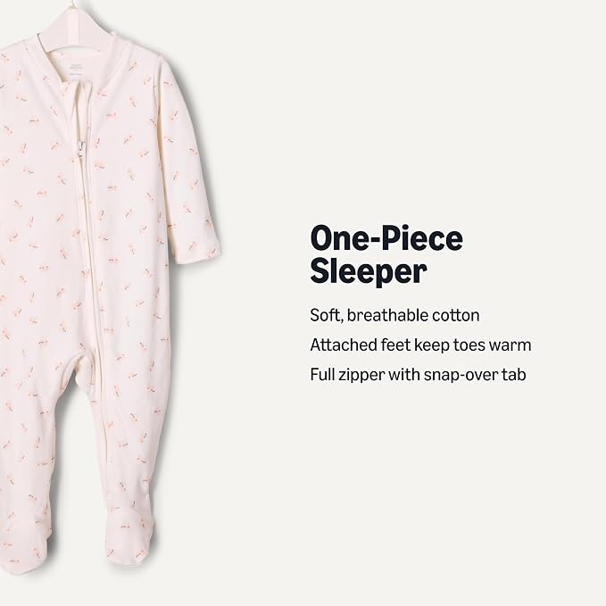 Amazon Essentials x Sofia Grainge Unisex Babies' Cotton Footed Sleep and Play - Image 2