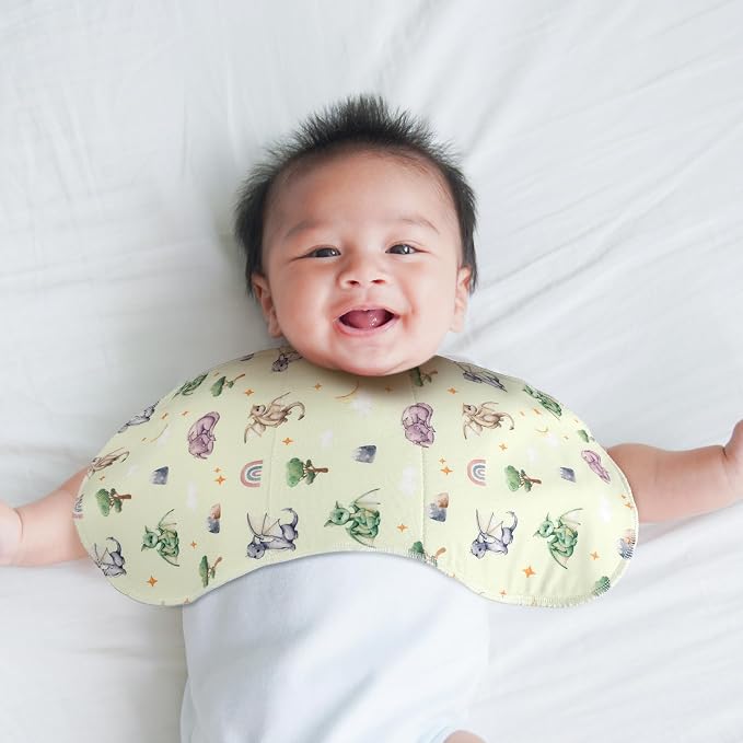 SmoothNovelty 5 Pack Watercolor Dragon Pattern Baby Burp Cloths Soft Absorbent - Image 5