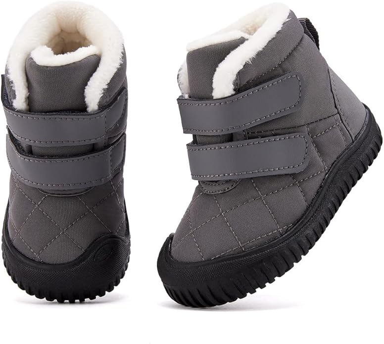 BMCiTYBM Toddler Baby Snow Boots Winter Shoes Boys Girls Cold Weather Baby Faux Fur Shoes
