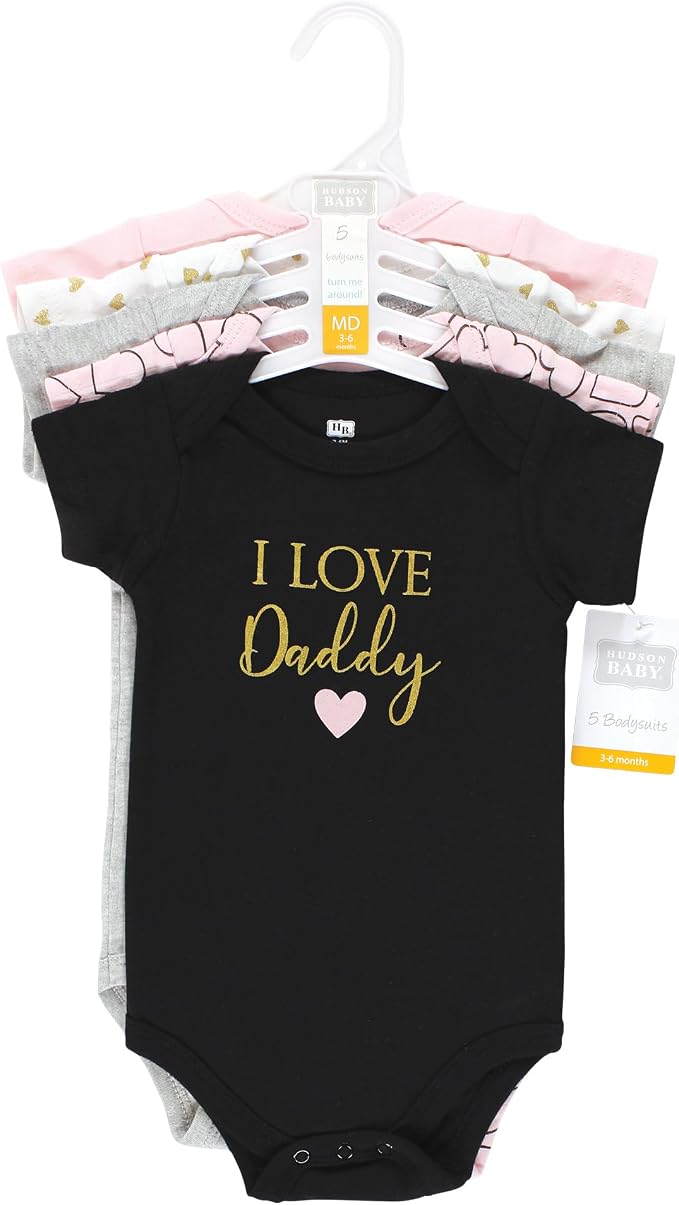 Hudson Baby Unisex Baby Cotton Bodysuits - Image 2