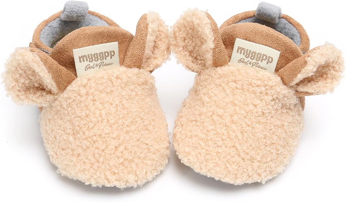 Baby Boys Girls Cotton Booties Non Skid Soft Sock Boots Infant Slippers Newborn - Image 5