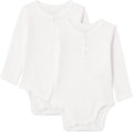 Amazon Essentials Unisex Babies' Long-Sleeve Cotton Henley Bodysuits by AmazonEssentials