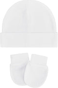 Century Star Cotton Newborn Baby Beanie Hats and Mittens Set Infant Hats by CenturyStar